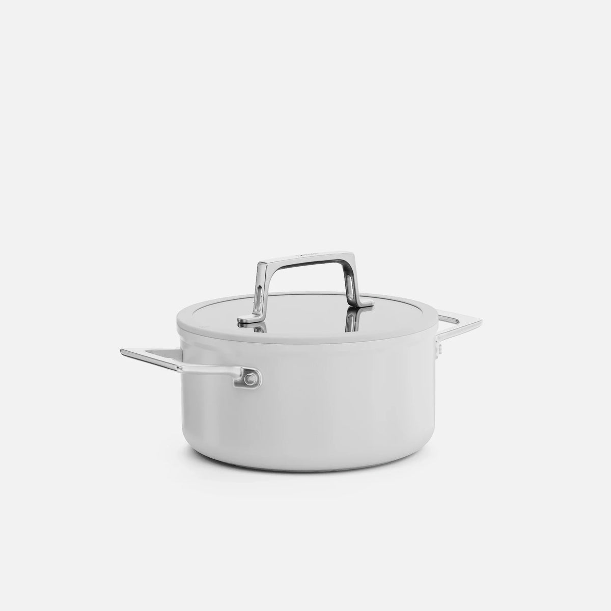 Garnek Meda 5.0 Pro, ø 20 cm (2,6 l) - Garnek z nieprzywierającą powłoką ceramiczną z pokrywką, kolor jasnoszary