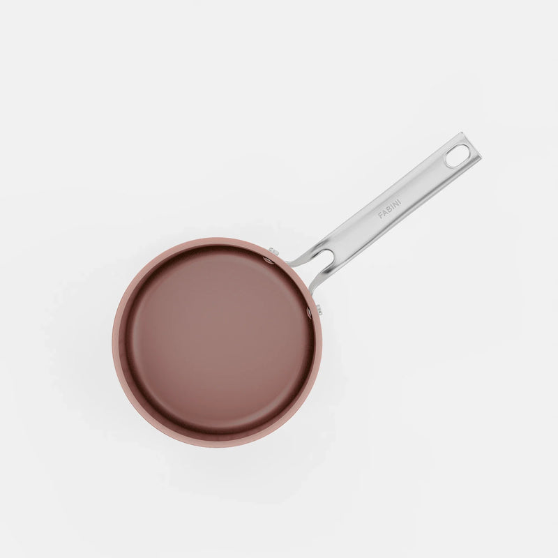 Rondel Meda 5.0 Pro, ø 16 cm (1,2 l) - Rondel z nieprzywierającą powłoką ceramiczną z pokrywką, kolor brzoskwiniowy