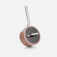 Rondel Meda 5.0 Pro, ø 16 cm (1,2 l) - Rondel z nieprzywierającą powłoką ceramiczną z pokrywką, kolor brzoskwiniowy