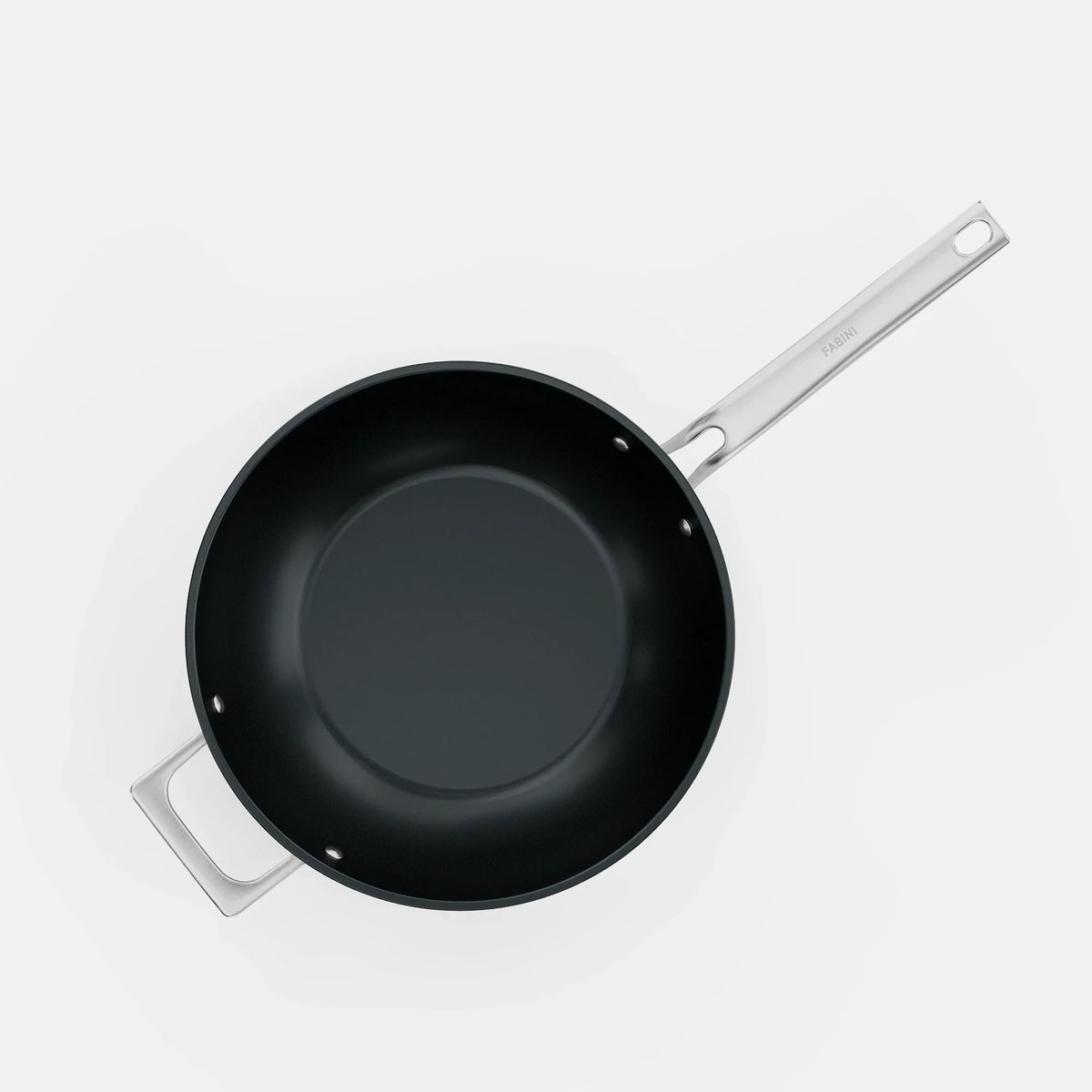 Patelnia wok Meda 5.0 Pro, ø 28 cm - Patelnia z nieprzywierającą powłoką ceramiczną z pokrywką, kolor czarny