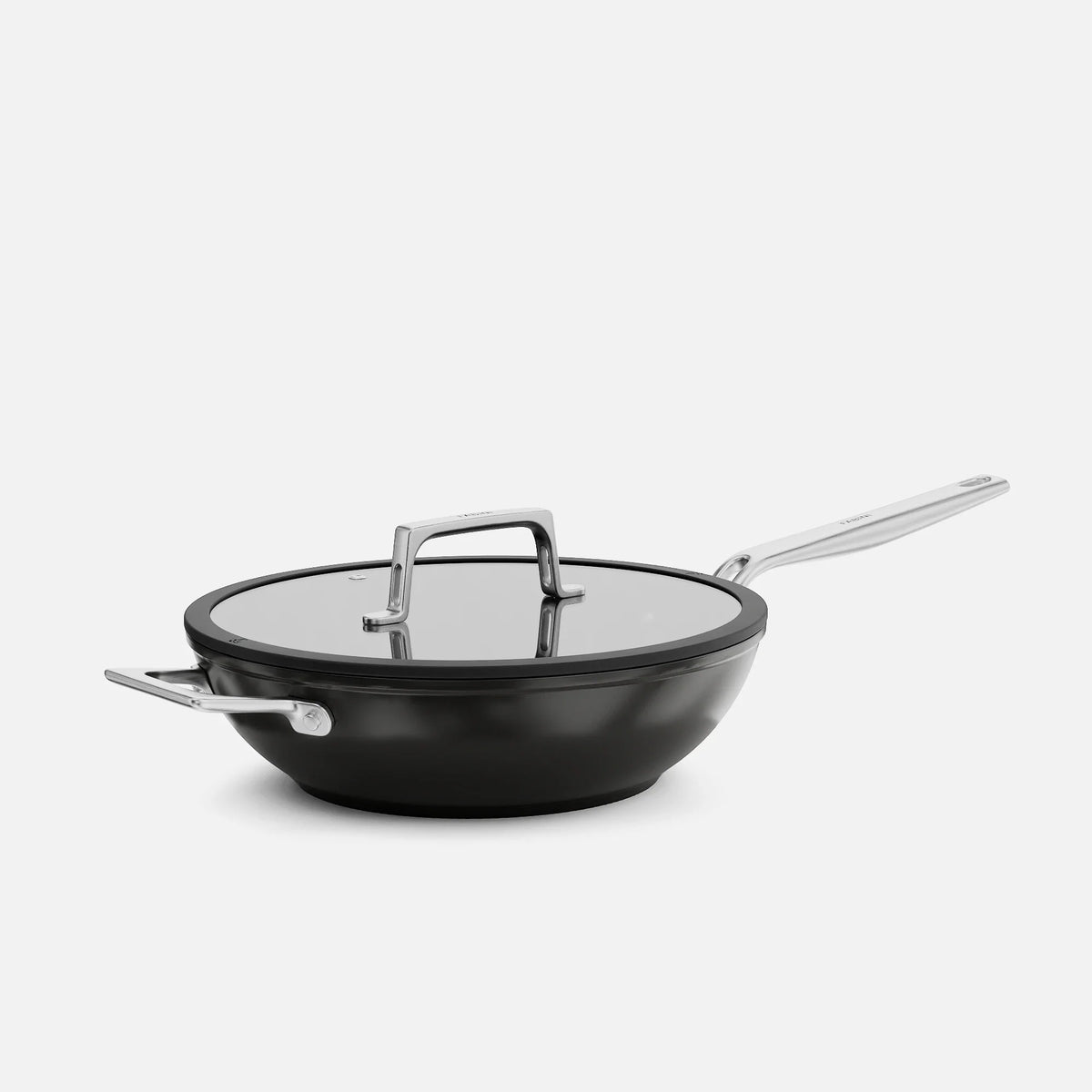 Patelnia wok Meda 5.0 Pro, ø 28 cm - Patelnia z nieprzywierającą powłoką ceramiczną z pokrywką, kolor czarny
