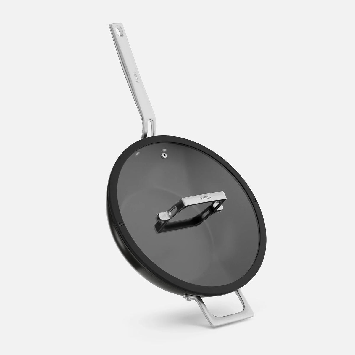 Patelnia wok Meda 5.0 Pro, ø 28 cm - Patelnia z nieprzywierającą powłoką ceramiczną z pokrywką, kolor czarny