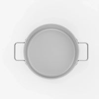 Garnek Meda 5.0 Standard, ø 24 cm (5,4 l) - Garnek z nieprzywierającą powłoką ceramiczną z pokrywką, kolor kremowy