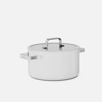 Garnek Meda 5.0 Standard, ø 24 cm (5,4 l) - Garnek z nieprzywierającą powłoką ceramiczną z pokrywką, kolor kremowy