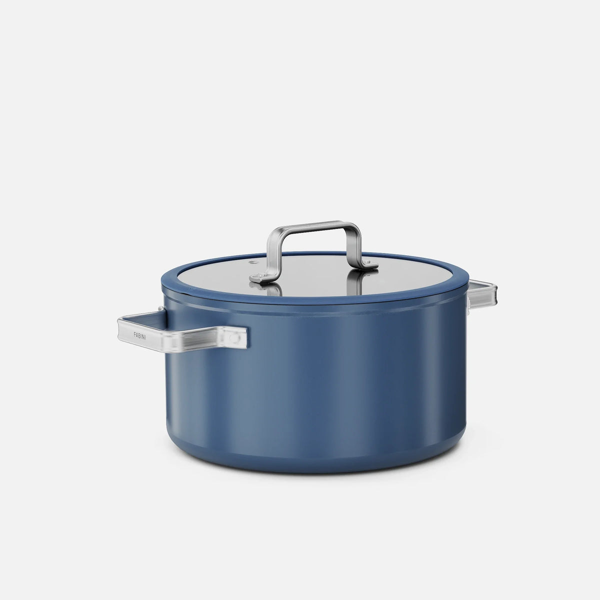 Garnek Meda 5.0 Standard, ø 24 cm (5,4 l) - Garnek z nieprzywierającą powłoką ceramiczną z pokrywką, kolor niebieski