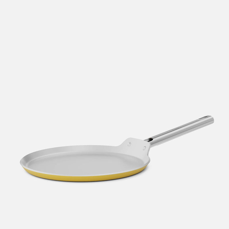 Patelnia do naleśników Meda 5.0 Standard, ø 28 cm - Patelnia z nieprzywierającą powłoką ceramiczną bez pokrywki, kolor żółty