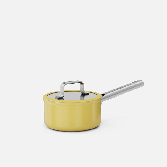 Rondel Meda 5.0 Standard, ø 16 cm (1,2 l) - Rondel z nieprzywierającą powłoką ceramiczną z pokrywką, kolor żółty