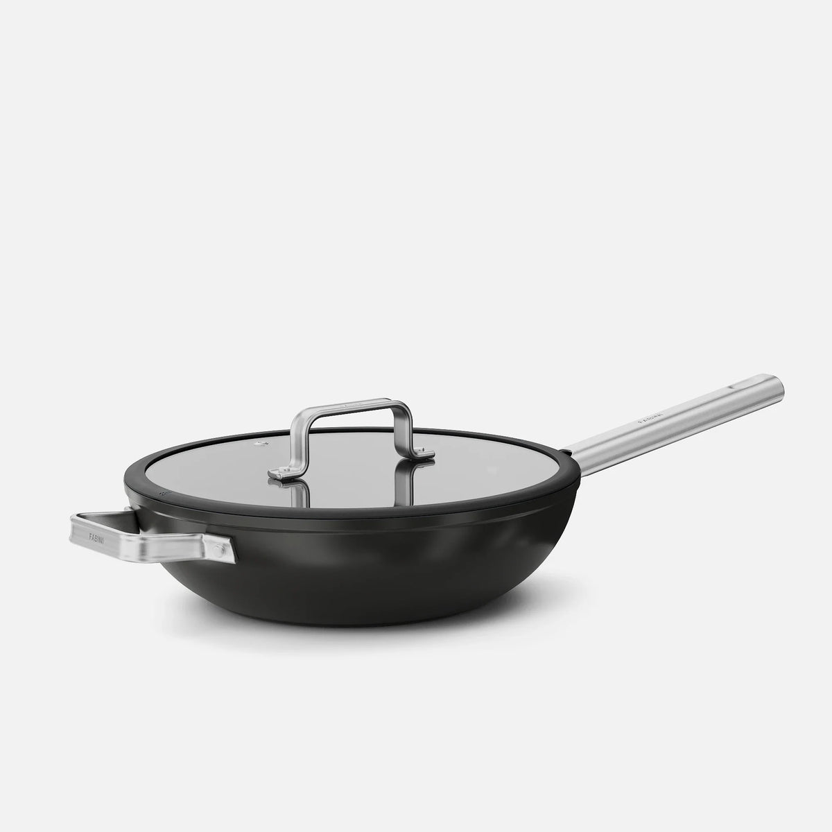 Patelnia wok Meda 5.0 Standard, ø 28 cm - Patelnia z nieprzywierającą powłoką ceramiczną z pokrywką, kolor czarny