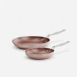 Zestaw patelni Meda 5.0 Pro, ø 20 cm + ø 26 cm, 2 części - Patelnie z nieprzywierającą powłoką ceramiczną, kolor brzoskwiniowy