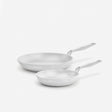 Zestaw patelni Meda 5.0 Pro, ø 20 cm + ø 26 cm, 2 części - Patelnie z nieprzywierającą powłoką ceramiczną, kolor jasnoszary