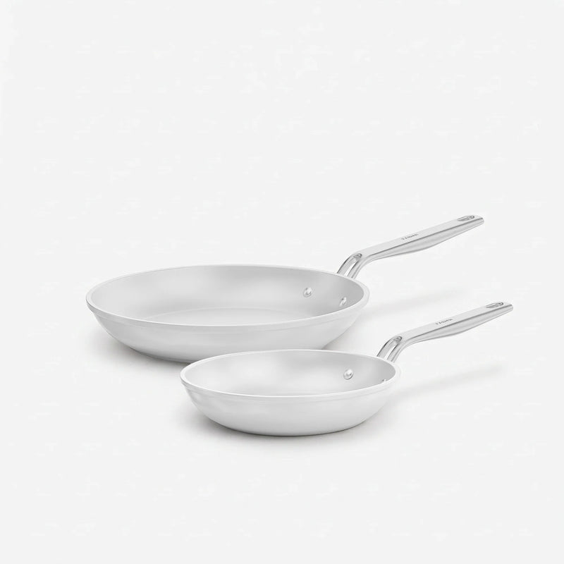 Zestaw patelni Meda 5.0 Pro, ø 20 cm + ø 26 cm, 2 części - Patelnie z nieprzywierającą powłoką ceramiczną, kolor jasnoszary