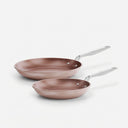 Zestaw patelni Meda 5.0 Pro, ø 24 cm + ø 28 cm, 2 części - Patelnie z nieprzywierającą powłoką ceramiczną, kolor brzoskwiniowy