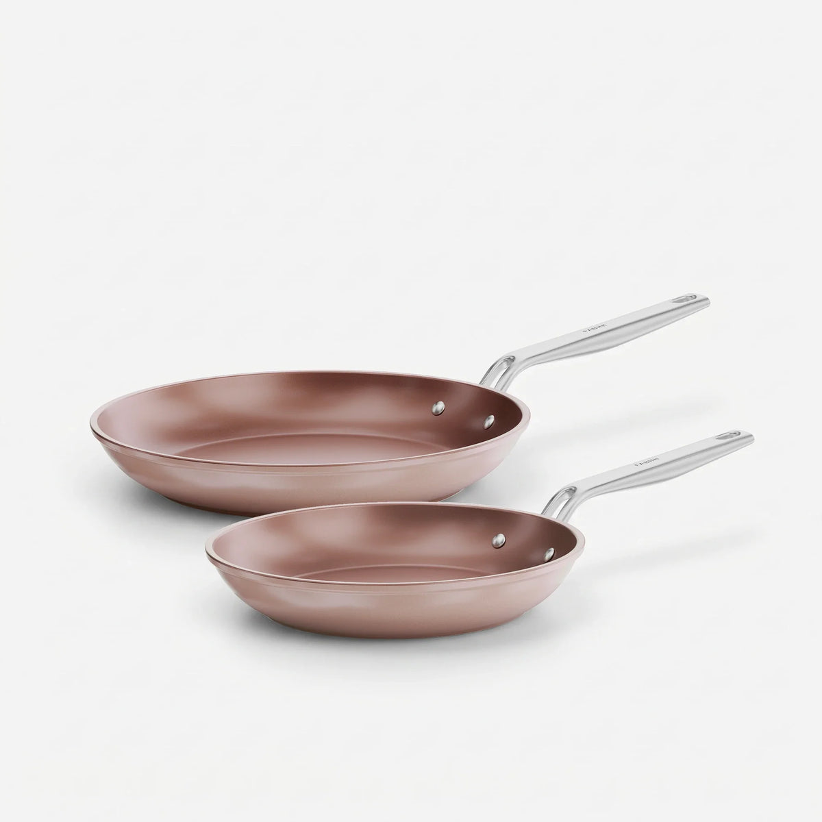 Zestaw patelni Meda 5.0 Pro, ø 24 cm + ø 28 cm, 2 części - Patelnie z nieprzywierającą powłoką ceramiczną, kolor brzoskwiniowy