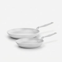 Zestaw patelni Meda 5.0 Pro, ø 24 cm + ø 28 cm, 2 części - Patelnie z nieprzywierającą powłoką ceramiczną, kolor jasnoszary