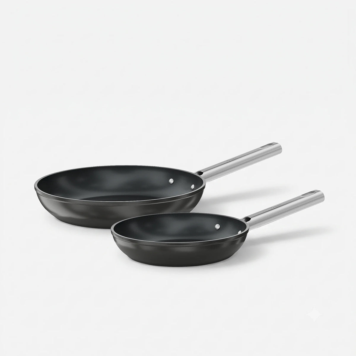 Zestaw patelni Meda 5.0 Standard, ø 20 cm + ø 26 cm, 2 części - Patelnie z nieprzywierającą powłoką ceramiczną, kolor czarny