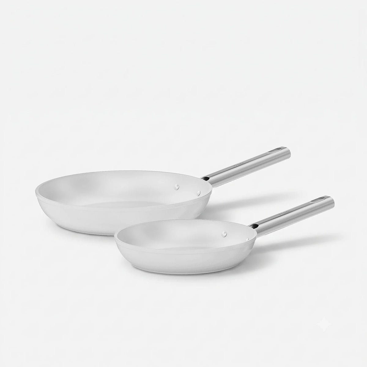 Zestaw patelni Meda 5.0 Standard, ø 20 cm + ø 26 cm, 2 części - Patelnie z nieprzywierającą powłoką ceramiczną, kolor kremowy