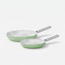 Zestaw patelni Meda 5.0 Standard, ø 20 cm + ø 26 cm, 2 części - Patelnie z nieprzywierającą powłoką ceramiczną, kolor szałwiowy