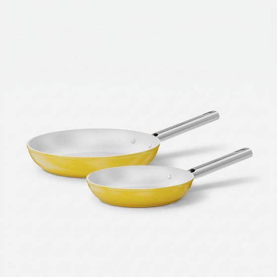 Zestaw patelni Meda 5.0 Standard, ø 20 cm + ø 26 cm, 2 części - Patelnie z nieprzywierającą powłoką ceramiczną, kolor żółty