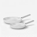 Zestaw patelni Meda 5.0 Standard, ø 24 cm + ø 28 cm, 2 części - Patelnie z nieprzywierającą powłoką ceramiczną, kolor kremowy