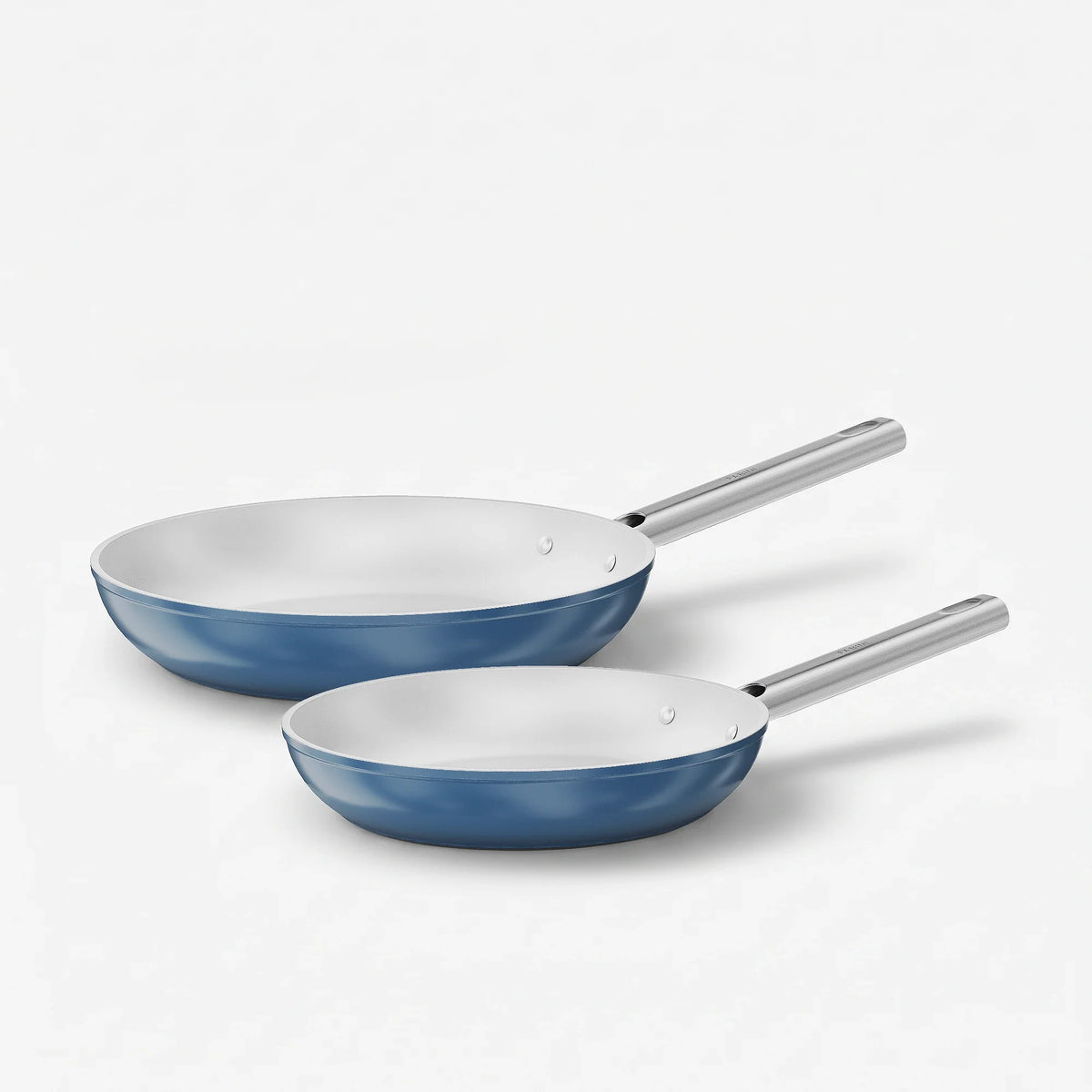 Zestaw patelni Meda 5.0 Standard, ø 24 cm + ø 28 cm, 2 części - Patelnie z nieprzywierającą powłoką ceramiczną, kolor niebieski